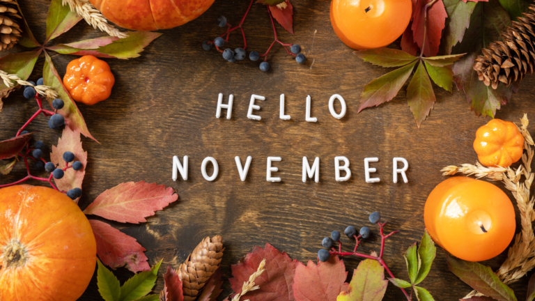 Embrace Gratitude, Growth, and Abundance: 30 Affirmations for November